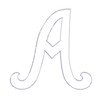 machine embroidery design alphabet script outline quilt quilting large abc a b c letter lettering monogram monogramming art pes hus jef dst exp needle passion embroidery