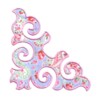 machine embroidery applique in the hoop machine embroidery damask design from Needle Passion Embroidery