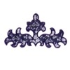 machine embroidery applique in the hoop machine embroidery damask design from Needle Passion Embroidery