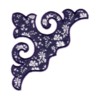 machine embroidery applique in the hoop machine embroidery damask design from Needle Passion Embroidery