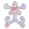 machine embroidery applique in the hoop machine embroidery damask design from Needle Passion Embroidery