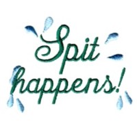 spit happens baby drool machine embroidery design needle passion embroidery npe