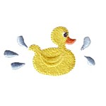Rubber duck machine embroidery design from http://www.needlepassionembroidery.com