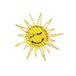 Happy sun machine embroidery design from http://www.needlepassionembroidery.com