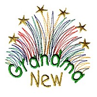 fireworks new grandma lettering text celebration machine embroidery grandparent embroidery art pes hus dst needle passion embroidery npe