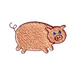 pig little piggy machine embroidery design animal baby toys kids children art pes hus dst