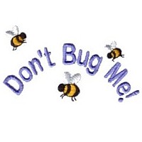 don't bug me lettering machine embroidery design fun bumble bees summer art pes hus dst needle passion embroidery npe