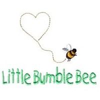 little bumble bee lettering machine embroidery design fun bumble bees summer art pes hus dst needle passion embroidery npe