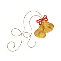machine embroidery design liberty christmas bells with swirls art pes hus jef