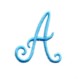 Paris Script Alphabet letter A machine embroidery design from http://www.needlepassionembroidery.com