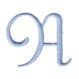 Executive Alphabet letter A machine embroidery design from http://www.needlepassionembroidery.com
