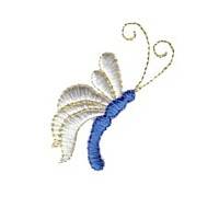 sideview of butterfly bug critter insect npe needlepassion needle passion embroidery machine embroidery design designs