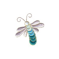 turquoise mayfly bug dragonfly critter insect npe needlepassion needle passion embroidery machine embroidery design designs