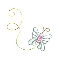 mayfly butterfly critter insect machine embroidery design swirl swirly trail swirls cute bug needle passion embroidery needlepassion npe bernina artista art pes hus jef dst designs