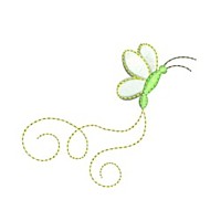 butterfly critter insect machine embroidery design swirl swirly trail swirls cute bug mayfly needle passion embroidery needlepassion npe bernina artista art pes hus jef dst designs