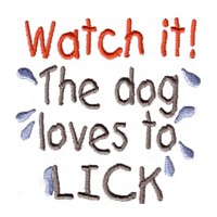 the dog likes to lick dog machine embroidery design pet doggy paws needle passion embroidery npe