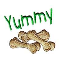 yummy dog bones dog machine embroidery design pet doggy paws needle passion embroidery npe