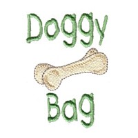 doggy bag with bones dog machine embroidery design pet doggy paws needle passion embroidery npe