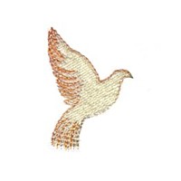 dove doves bird machine embroidery design for variegated thread, multi-coloured, multi-color, multi-colour, colour changing thread