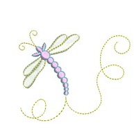 dragonfly butterfly critter insect machine embroidery design swirl swirly trail swirls cute bug needle passion embroidery needlepassion npe bernina artista art pes hus jef dst designs