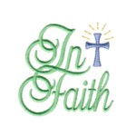 in faith lettering cross machine embroidery religious christian cross religion jesus god design art pes hus dst needle passion embroidery npe