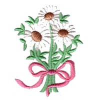 machine embroidery design daisies flower embroidery machine embroidery design npe, needle passion embroidery designs