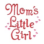mom's little girl whimsical lettering machine embroidery design girl girls rule diva girly queen crown confetti lettering text slogan art pes hus dst needle passion embroidery npe