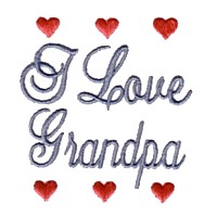 i love grandpa script lettering text with hearts machine embroidery grandparent embroidery art pes hus dst needle passion embroidery npe