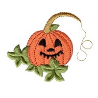 Halloween pumpkin a free sample machine embroidery design to download