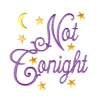 not tonight pillow case machine embroidery design his hers couple wedding embroidery for monogram monogramming art pes hus dst needle passion embroidery npe