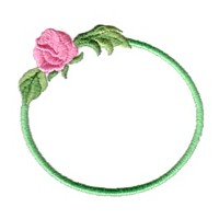 Oval rose frame machine embroidery border embroidery art pes hus dst needle passion embroidery npe