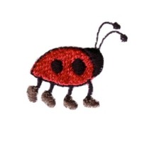 ladybug with shoes machine embroidery design ladybird insect art pes hus dst needle passion embroidery npe