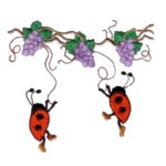 ladybird ladybug machine emrboidery design ARt DST HUS Pes JEF format