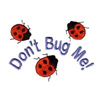 don't bug me lettering ladybug machine embroidery design ladybird insect art pes hus dst needle passion embroidery npe