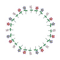 scroll for monogram monogramming frame border circle heirloom stitchery machine embroidery design needle passion embroidery needlepassion npe bernina artista art pes hus jef dst designs