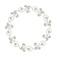 scroll for monogram monogramming frame border circle heirloom stitchery machine embroidery design needle passion embroidery needlepassion npe bernina artista art pes hus jef dst designs