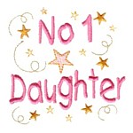 no 1 daughter machine embroidery design mom and dad mum needle passion embroidery npe