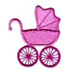 Pram stroller machine embroidery design from Needle Passion Emboidery npeneedlepassionembroidery baby design new born need passion