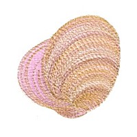 clam shell seashell sea shell machine embroidery design for variegated thread multicolour multicoloured thread art pes hus dst needle passion embroidery npe