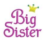 Big Sister machine embroidery lettering text with crown needle passion eembroidery NPE