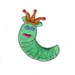 cute princess slug with crown, it's a baby girl, baby, toddler girly designs for machine embroidery quality designs from Needle Passion Embroidery