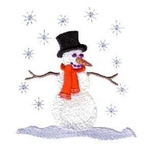 embroidery snowman snow man scarf top hat winter machine embroidery design art pes hus jef dst exp needle passion embroidery