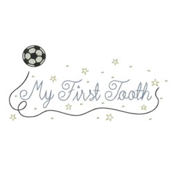 my first tooh soccer tooth fairy embroidery machine embroidery design needle passion embroidery npe