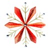 machine embroidery snowflake stitched with variegated thread design art pes hus dst needle passion embroidery npe