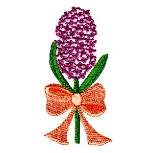 hyacinth christmas floral flower machine embroidery design art pes hus jef dst exp needle passion embroidery