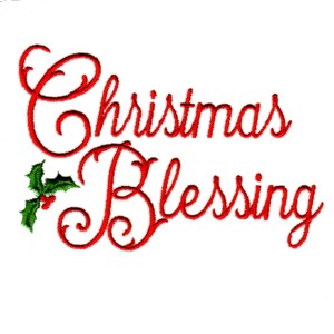 christmas blessing religous christian machine embroidery design art pes hus jef dst exp needle passion embroidery