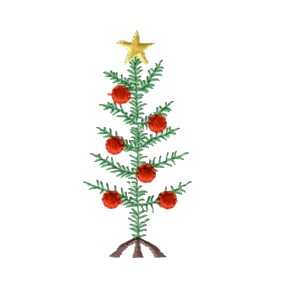machine embroidery christmas tree charlie brown type simple pine tree art pes hus jef dst exp needle passion embroidery