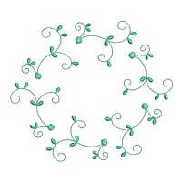 scroll for monogram monogramming frame border circle heirloom stitchery machine embroidery design needle passion embroidery needlepassion npe bernina artista art pes hus jef dst designs
