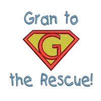 gran to the rescue superhero super hero superman sign logo emblem stitchery machine embroidery design needle passion embroidery needlepassion npe bernina artista art pes hus jef dst designs free sample design with embroidery pack