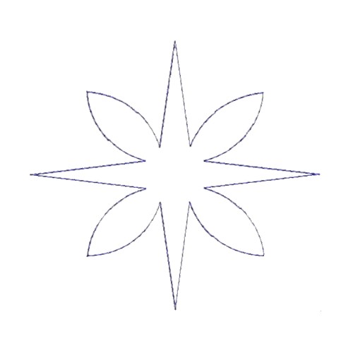quilting in the hoop star machine embroidery design art pes hus dst needle passion embroidery npe